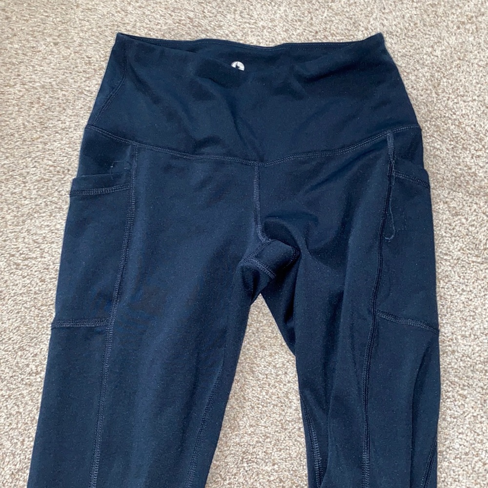90° navy blue leggings